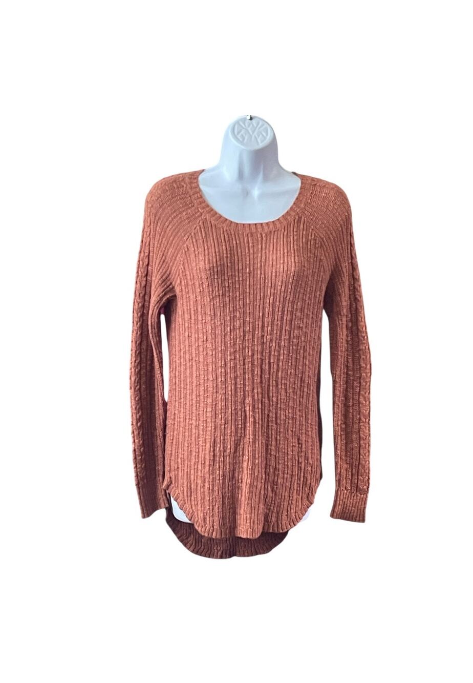 Pink republic lightweight cable knit sweater medium
